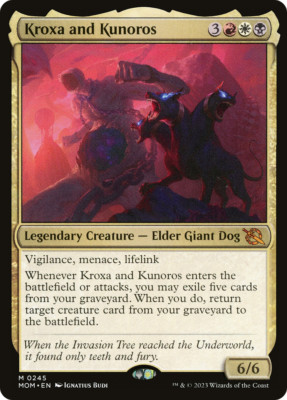x1 Kroxa and Kunoros MOM MTG 0245 MYTHIC M/NM 1x