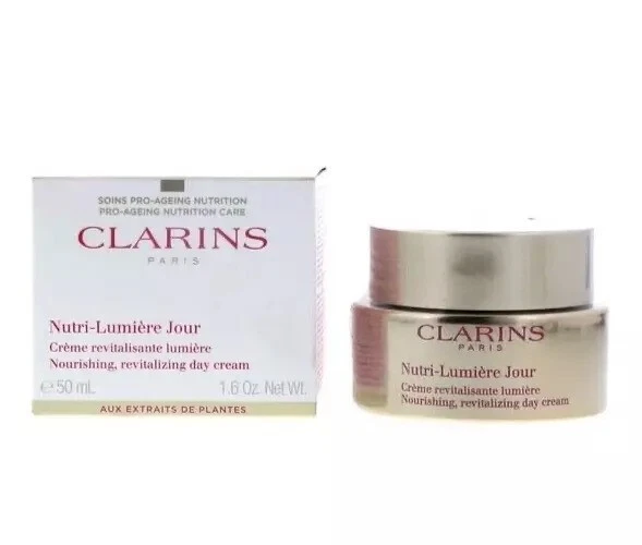 CLARINS NUTRI-LUMIERE JOUR, CREMA DE DÍA REVITALIZANTE NUTRITIVA - 1,6 OZ - SELLADA Foto 4 de 4