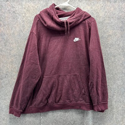 burgundy sweater nike