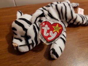 blizzard the white tiger beanie baby