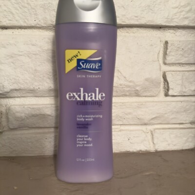 Rare Suave Skin Therapy Exhale Calming Body Wash Lavender Vanilla