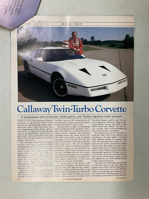 LBVETTE340 Article Bobby Rahal Callaway Twin Turbo Corvette Nov 1986 6 page