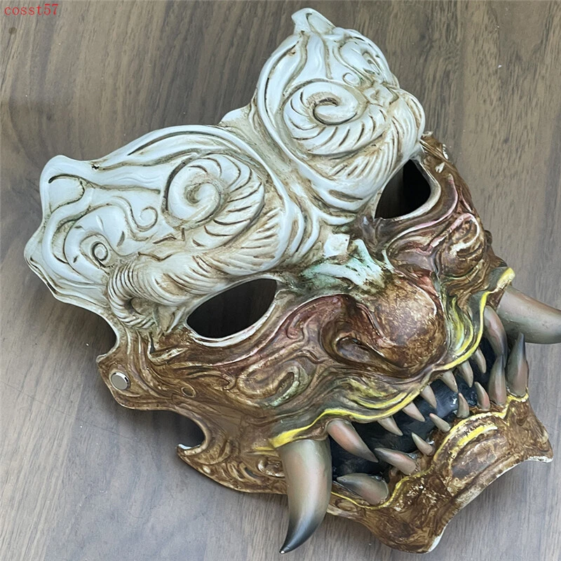 Hot Game Black Myth: Wukong The Destined One Cosplay Props Mask Resin Nuo Mask - Image 2 of 4