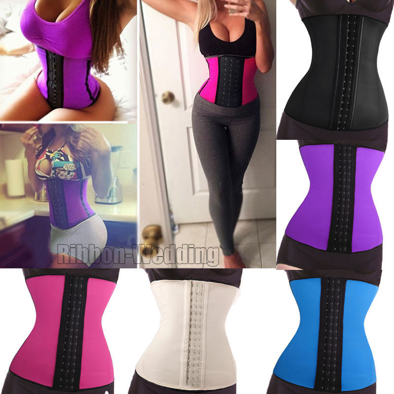 Premium Black Latex Waist Trainer Corset for Sport & Body Shaping
