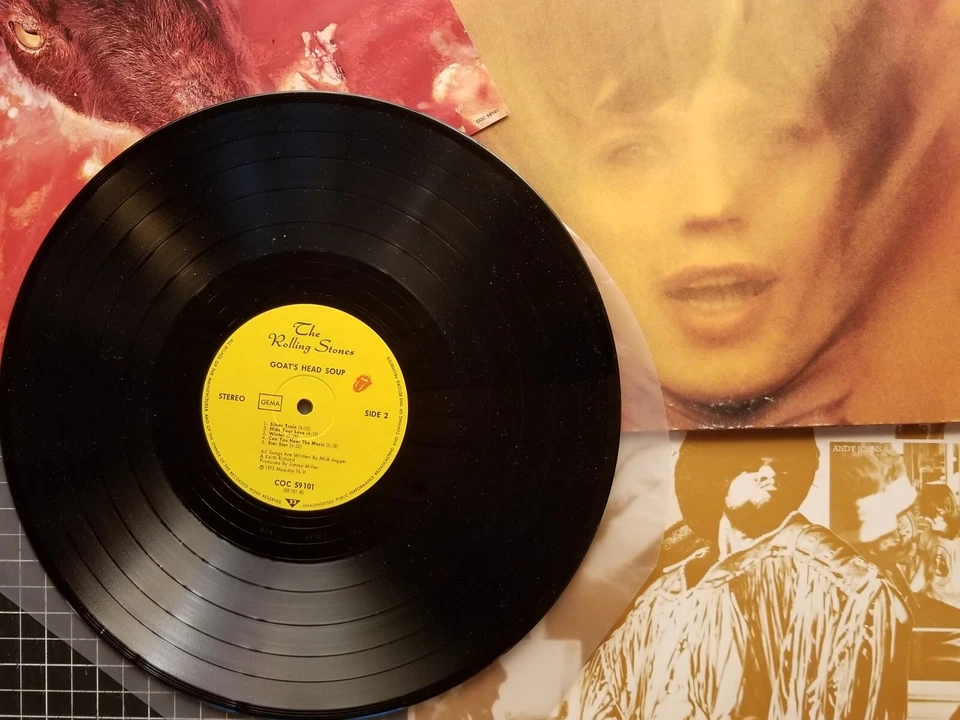 THE ROLLING STONES Goat's Head Soup LP VG+ 1ST GERMAN PRESS 1973 w INSERTS Vinyl - Image 2 of 4