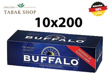 10x200 (2000) Buffalo Hülsen Filterhülsen Zigarettenhülsen