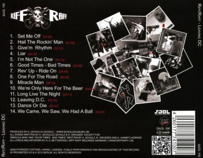 RIFF/RAFF - VERLASSEN VON DC NEUE CD