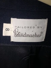 Handmacher Women’s Suit Coat Size 8 Navy Blue Great Condition 