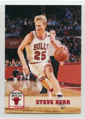 1993-94 NBA Hoops Basketball - #312 - Steve Kerr - Chicago Bulls