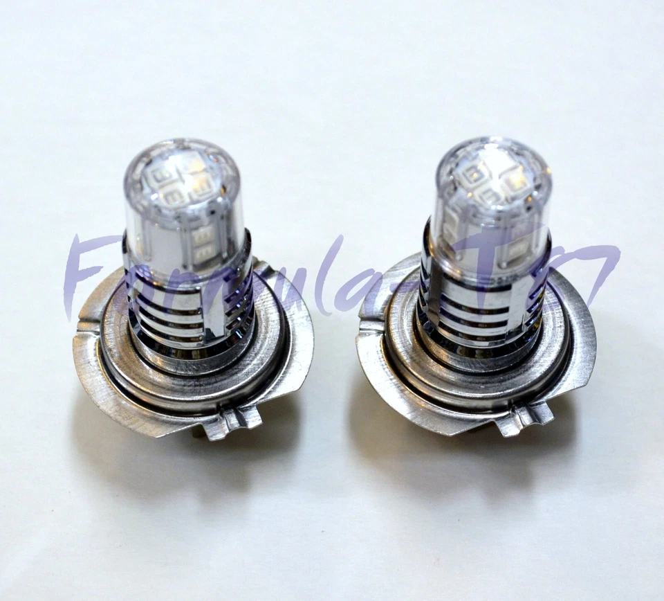LED 20W H7 Green Two Bulbs Head Light Turn Cornering Lamp Replacement Show Use - Image 4 of 4