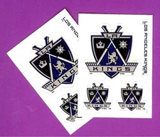 Lot of 2 NHL Los Angeles Kings team helmet stickers decals 2008/09 season