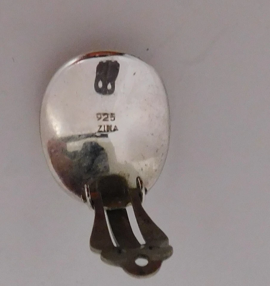 Zina .925 Sterling Silver Earrings 13.92g - Image 3 of 3