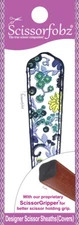 SCISSORFOBZ Designer Scissors Sheath Cover Single Small Blue Victorian Floral