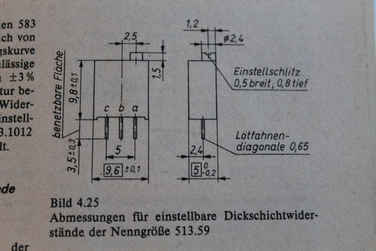 10 RFT Poti Potentiometer TGL 27423 513.59 Dickschicht 0,5W 300V Kurve 1 #ZH01 E - Foto 8