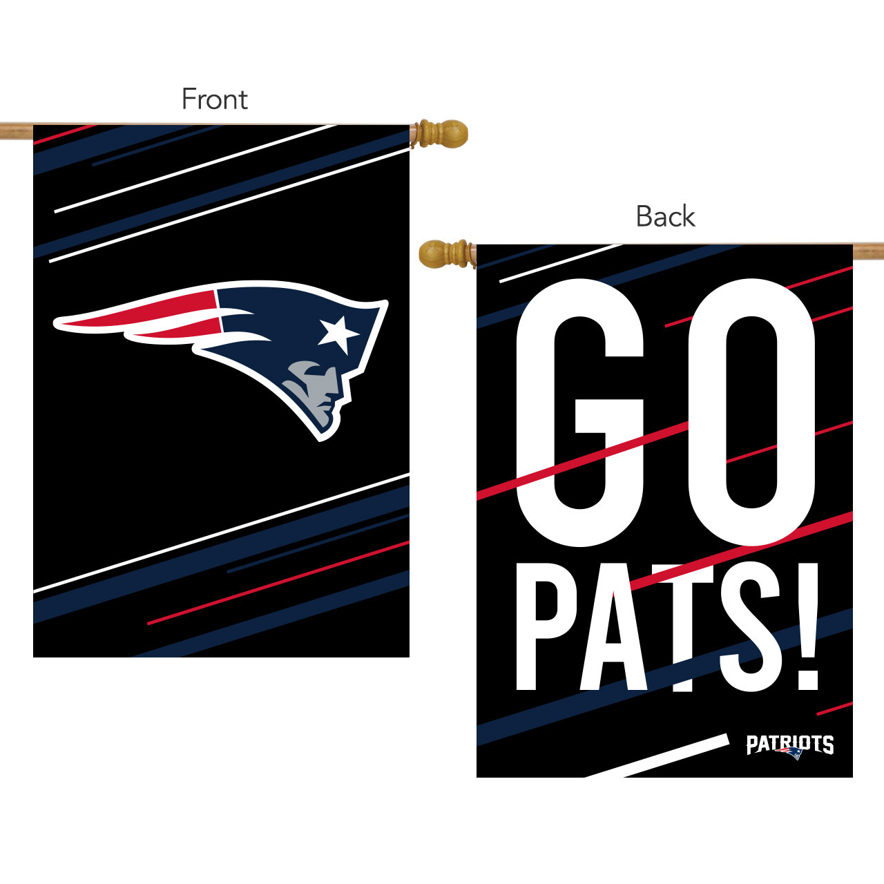 Comprar New England Patriots Slogan House Flag NFL Lice... en USA desde