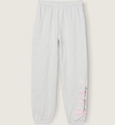 Victoria's Secret VS PINK Campus Pant  Sweatpants Gray Freya Tie Dye XXL NWT