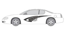A1248 Decal Vinyl Graphic Vehicle Car Truck Cross Over Suv Van Semi Modern Auto
