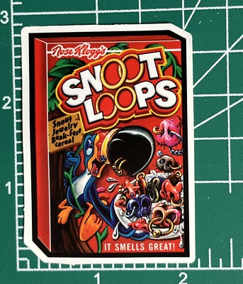 Fruit Loops Cereal - SNOOT LOOPS Funny Food Vinyl Decal Wacky  Sticker Bomb Rad