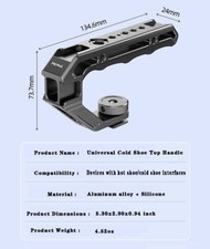 Choice from Heavy-Duty Lightweight Top Handle Quick Release Grip for Camera Cage