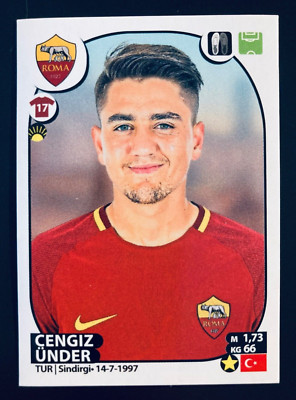 2017-18 Panini Calciatori # 415 Cengiz Ünder AS Roma rookie sticker