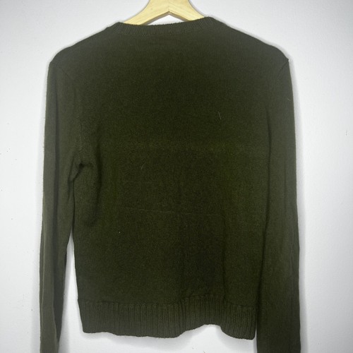 Lauren Ralph Lauren Green Cashmere Pullover Sweater Size Petite Medium - Picture 3 of 6