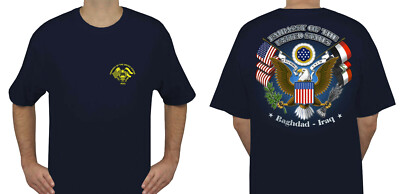 T-SHIRT US EMBASSY IRAQ BAGHDAD VARIOUS SIZES BLACK