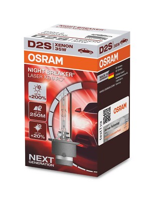 D2S 35W OSRAM Night Breaker Laser Xenarc EINZELBIRNE VERSTECKTE LEISTUNGSVERBESSERUNG