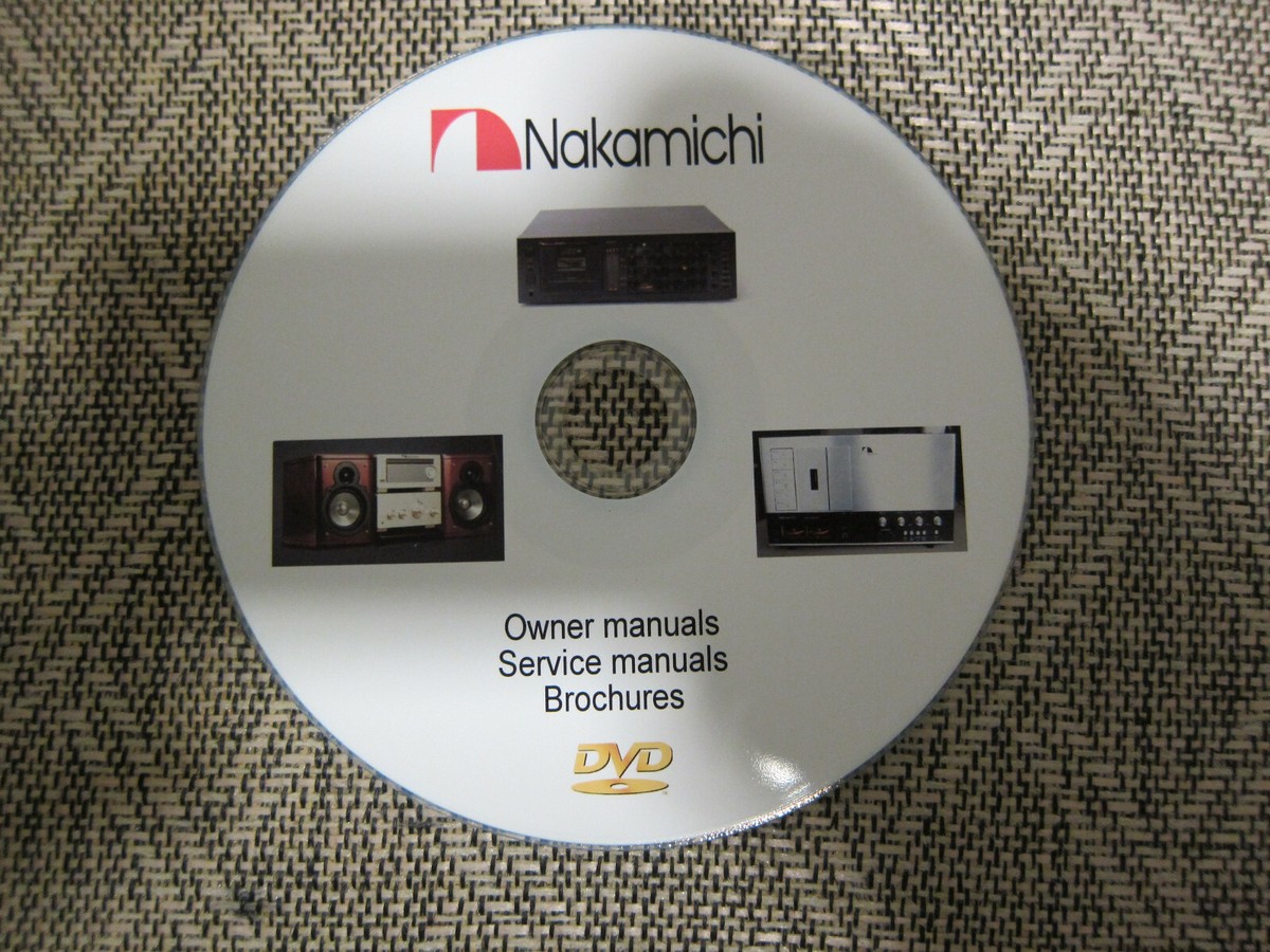 1 service manual for Nakamichi Audio on 1 dvd pdf format | eBay