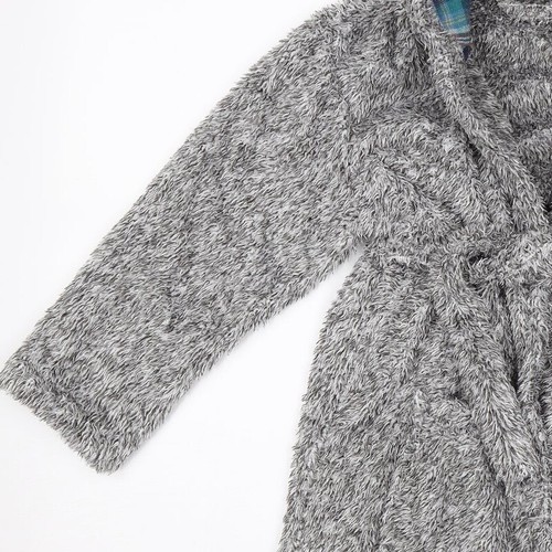 George Boys Grey Solid Polyester Blend Robe Size 7-8 Years - Picture 9 of 12