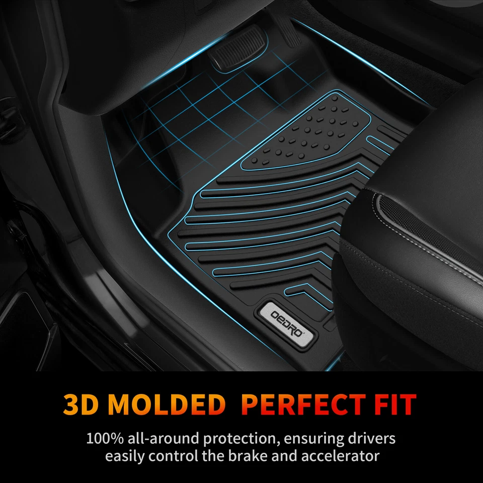 TPE Floor Mats for 2014 2015 Nissan Altima 2016-2020 Nissan Maxima All Weather - Image 2 of 4
