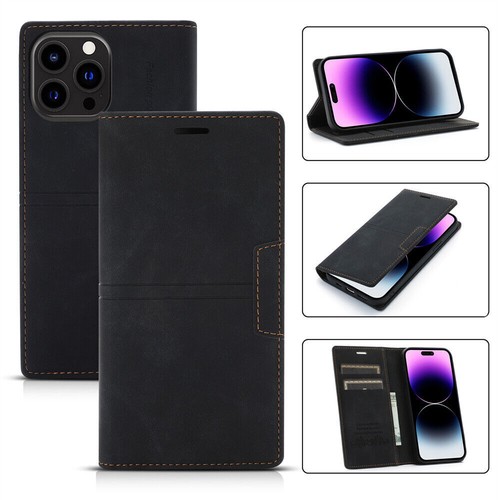 For iPhone 16 15 14 13 12 11 Pro Max SE3 8 7 Plus Case Leather Wallet Flip Cover - Picture 8 of 78