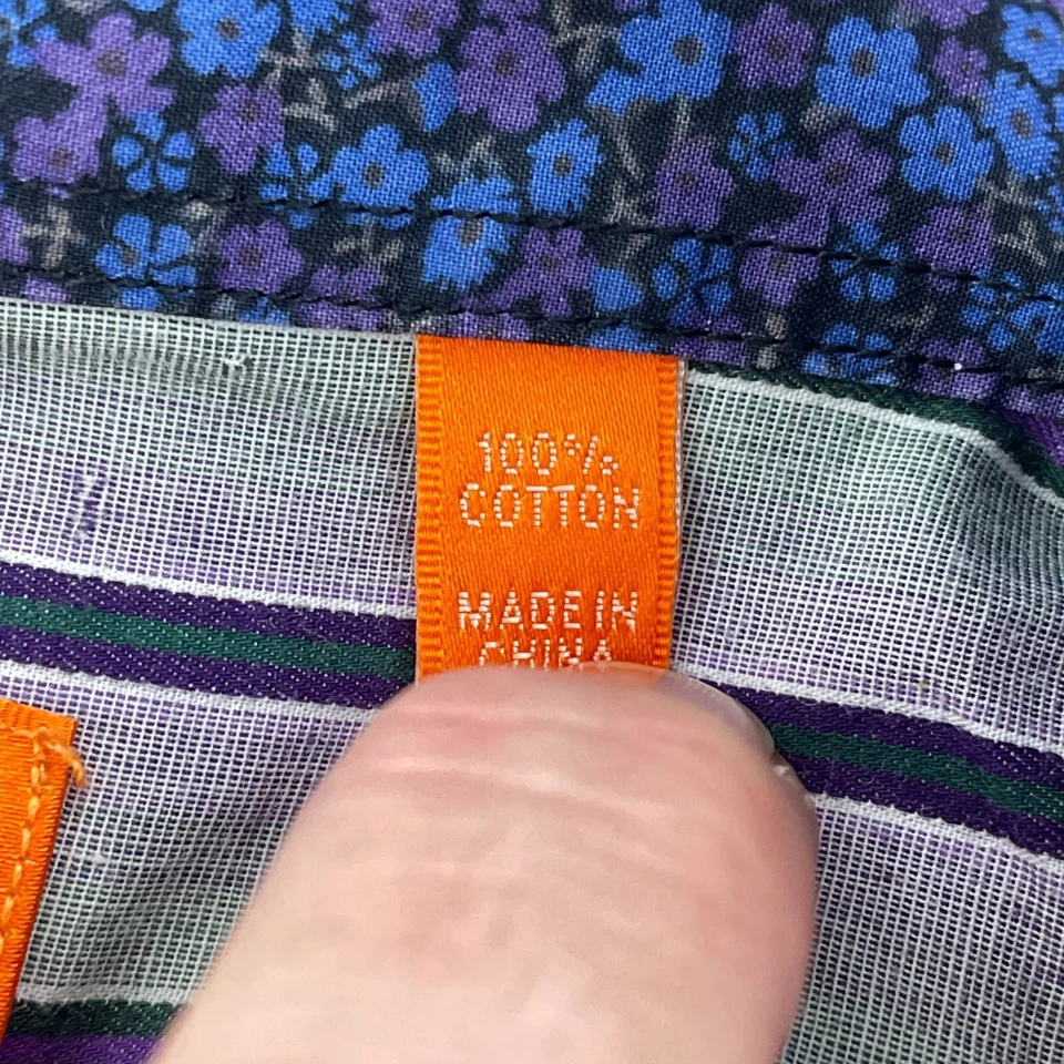 Camisa con botones a rayas Tallia para hombre cuello de 16,5" 100 % algodón 4206 Foto 4 de 4