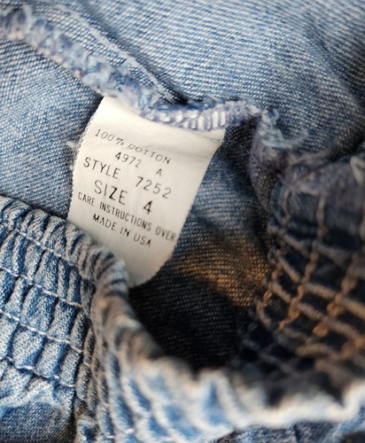 Vintage Jeans 4t Made in USA ~ High Waist Elastic in Excellent Condition - Picture 3 of 3