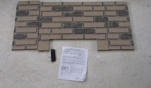 Monessen Model Fb300w10b Weathered Firebrick Walls Insert For