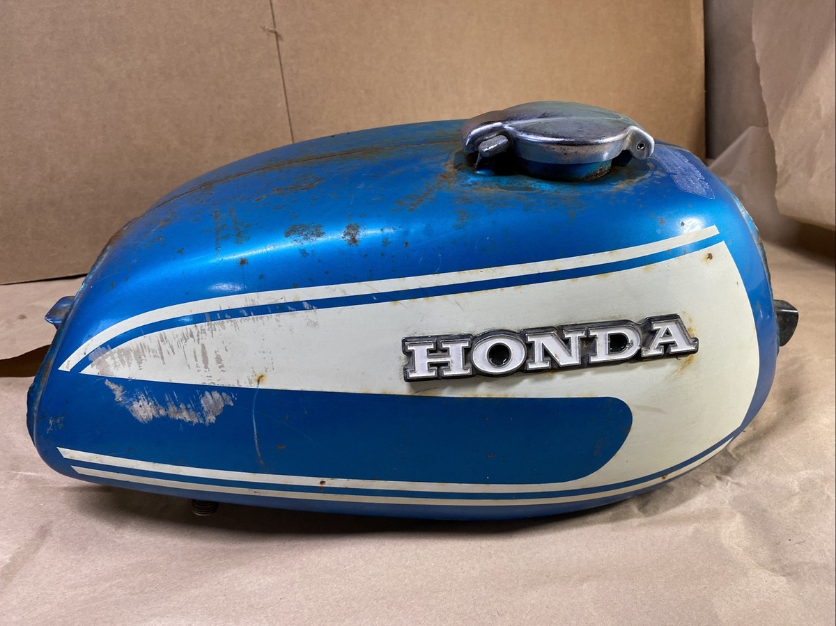 HONDA バイク タンク ホワイト ブルー 1974 HONDA CL200 CL 200 FUEL GAS PETRO TANK OEM 17500-378-000PX | eBay