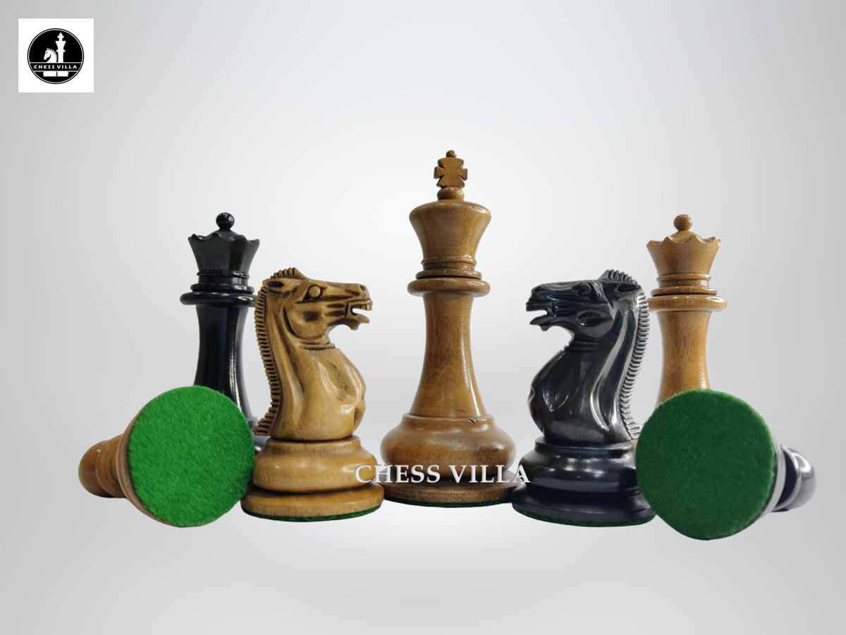 Pezzi Scacchi Staunton 1849 – Ebano e Bosso, Re 4,5 Pezzi Scacchi Staunton 1849 – Ebano e Bosso, Re 4,5