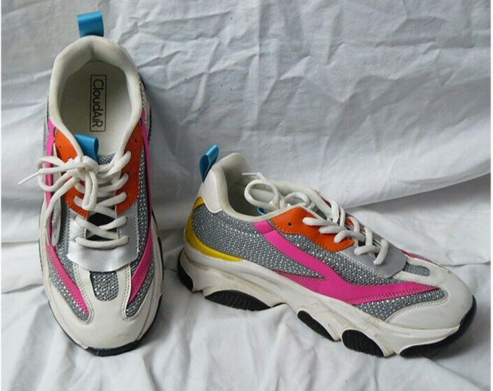 CloudAiR Maya Neon Bright Sparkle Women's Sneakers, EUC w/ Box, Worn once,  SZ