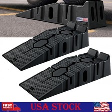 2-pk Low Profile Car Service Ramps 6600 Lbs 6.7 Lift Heavy-duty Vehicle Ramps