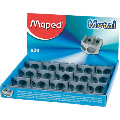 Maped Classic 2 Hole Metal Sharpener Display Pack Of 20 506700