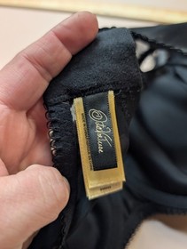 Dita Von Teese Burlesque Pinup Black Starlift Satin Full Cup Full Figure Bra 44f