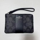 COACH Leather Hand Pouch Mini Wallet