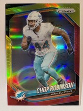 2025 Panini Prizm - Chop Robinson #20 Red & Yellow Prizm /44