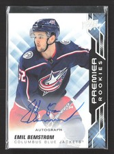 2020 Upper Deck Premier Hockey Emil Bemstrom #71 Auto