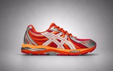 Tenis para correr ASICS GEL-Sekiran rojo naranja plateadas - talla 40