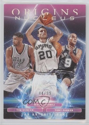 2023 Origins Nucleus Pink 84/99 Tony Parker Manu Ginobili Tim Duncan #24 HOF 3m8