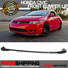 Fits 06-08 Honda Civic 2dr Coupe Sir Style Front Bumper Spoiler Lip Unpainted Pu Fits 06-08 Honda Civic 2dr Coupe Sir Style Front Bumper Spoiler Lip Unpainted Pu