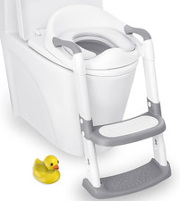 Potty Training Seat, Toddler Step Stool, 2 in 1 Potty Training Toilet for Kids