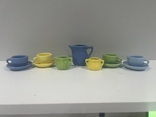 Vintage 11 Piece Schilling Child  s Tea Set