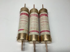 LOT OF 3 GOULD SHAWMUT TRI-ONIC TIME DELAY FUSE TRS200R 200 AMP 600 VOLT