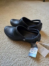 Crocs Mercy Women's Work Clogs - Black, US W10 (10876-060-W10)